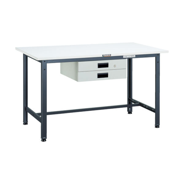 TRUSCO 軽荷重作業台(300kg)AE型 900X600XH740 薄型2段引出付 ダークグレー色 AE-0960UDK2 DG 1台（直送品）