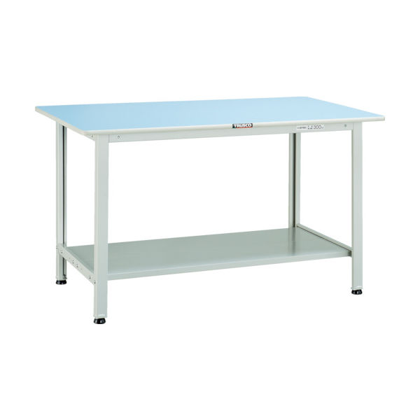 トラスコ中山 TRUSCO 軽荷重作業台(180kg)BO型 1200X600XH740 下棚2枚付 ホワイト色 BO-1260LT2 1台（直送品）