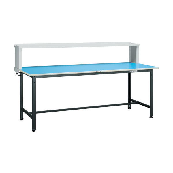 TRUSCO 軽荷重作業台(250kg)BE型 900X600XH1044(全高) 上棚付 ダークグレー色 BE-0960YURB 1台（直送品）
