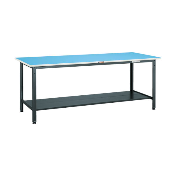 TRUSCO 軽荷重作業台(250kg)BE型 1500X750XH740 下棚2枚付 ダークグレー色 BE-1575LT2 1台（直送品）