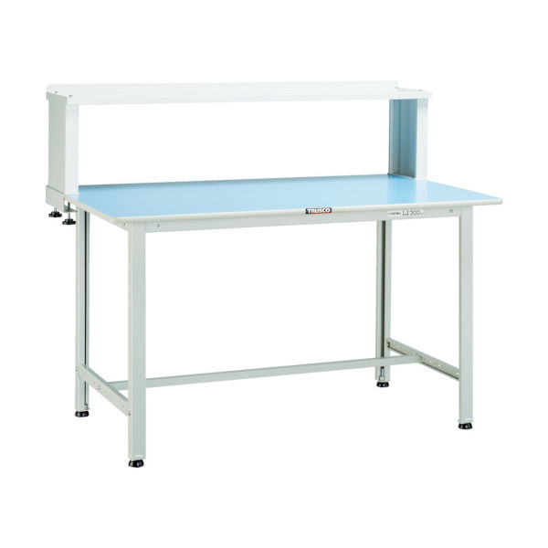 TRUSCO 軽荷重作業台(180kg)BO型 900X600XH1044(全高) 上棚付 ホワイト色 BO-0960YURB 1台（直送品）