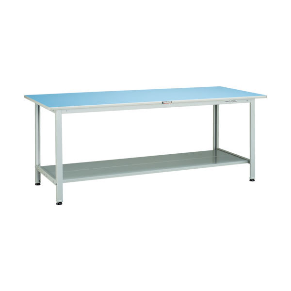 トラスコ中山 TRUSCO 軽荷重作業台(180kg)BO型 1800X900XH740 下棚2枚付 ホワイト色 BO-1890LT2 1台（直送品）