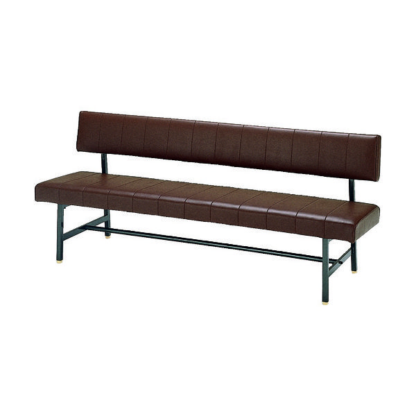 ミズノ MIZUNO ロビーチェア 背付き ブラウン MC-1218 BR 1台 465-6091（直送品）