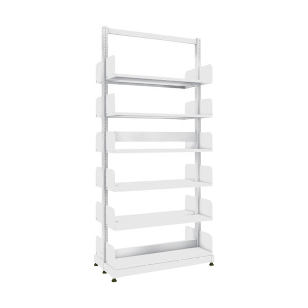 トラスコ中山 TRUSCO 単柱書架 複式 B5縦 W900XD220XH1975 6段 BS-SD63T-6 1台 459-2531（直送品）