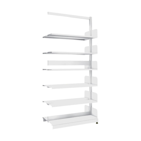 トラスコ中山 TRUSCO 単柱書架 複式 B5縦 W900XD220XH1975 6段 連結 BS-SD63T-6B 1台（直送品）