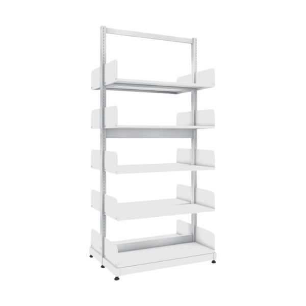 トラスコ中山 TRUSCO 単柱書架 複式 A4横 W900XD320XH1975 5段 BS-SD63Y-5 1台 459-2557（直送品）