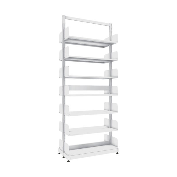 トラスコ中山 TRUSCO 単柱書架 複式 B5縦 W900XD220XH2275 7段 BS-SD73T-7 1台 459-2573（直送品）