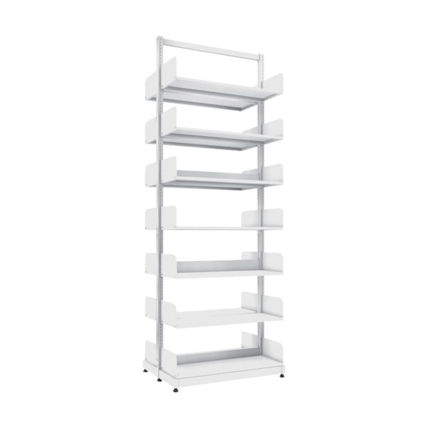 トラスコ中山 TRUSCO 単柱書架 複式 A4横 W900XD320XH2575 7段 BS-SD83Y-7 1台 459-2638（直送品）