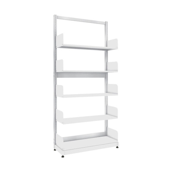 トラスコ中山 TRUSCO 単柱書架 単式 A4横 W900XD320XH1975 5段 BS-SS63Y-5 1台 459-2671（直送品）