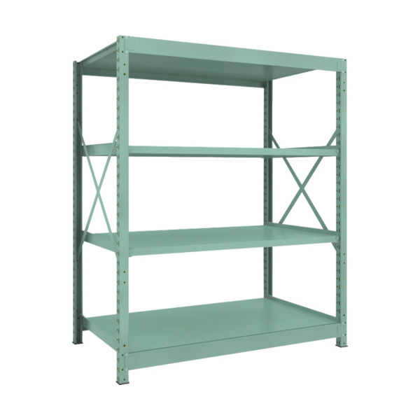 トラスコ中山 TRUSCO R3型中量棚 1500X900XH1800 4段 単体 R3-6594 1台(1個) 505-1843（直送品）