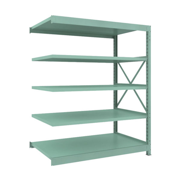 トラスコ中山 TRUSCO 中量ボルト式棚 R3型 W1500×D870×H1800 5段 連結 R3-6595B 1台(1個)（直送品）