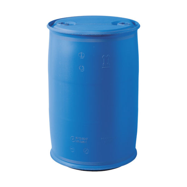 サンコー 輸送容器 プラスチックドラムクローズタイプ 852018 PDC200L―8ブルー SKPDC-200L-8-BL 1本(1個)（直送品）