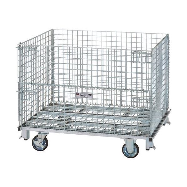 トラスコ中山 TRUSCO ネットパレットキャスター付 1000X1200X995 700kg T1012AGNS 1台(1個)（直送品）