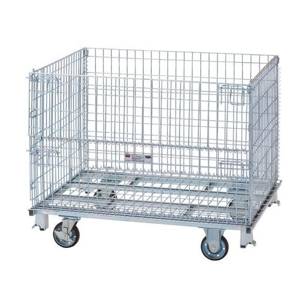 トラスコ中山 TRUSCO ネットパレット車輪付 1200X1000X995 700kg TNP-4NS 1台 462-4106（直送品）