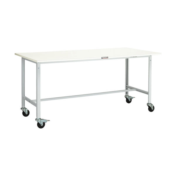 TRUSCO 軽荷重作業台(150kg)AE型 1800X900XH846 φ100キャスター付 ホワイト色 AE-1809C100 W（直送品）