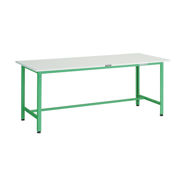 TRUSCO 軽荷重作業台(300kg)AE型 1800X600XH740 基本タイプ ヤンググリーン色 AE-1860 YG 1台（直送品）