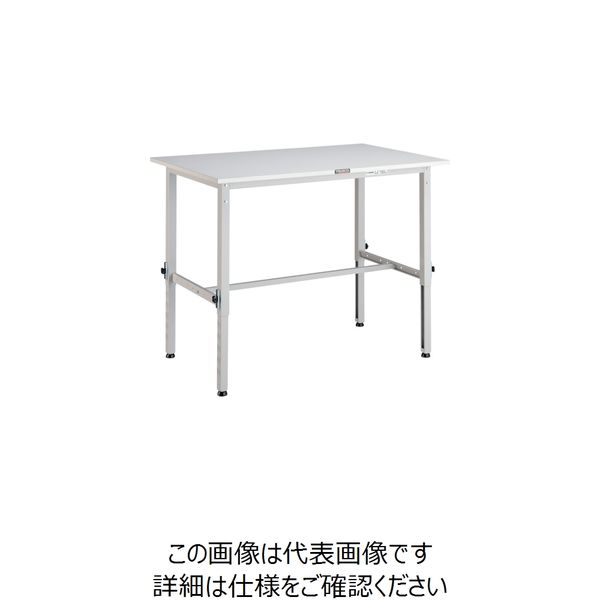 トラスコ中山 TRUSCO AEM型高さ調節作業台 900X750 ホワイト色 AEM 
