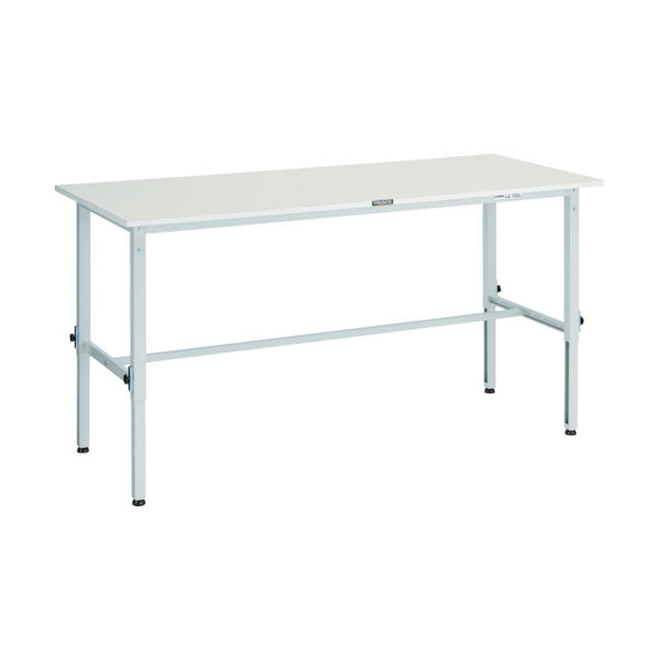 TRUSCO 軽荷重作業台高さ調節式(150kg)AEM型 1800X900XH650~950 基本タイプ ホワイト色 AEM-1809 W（直送品）