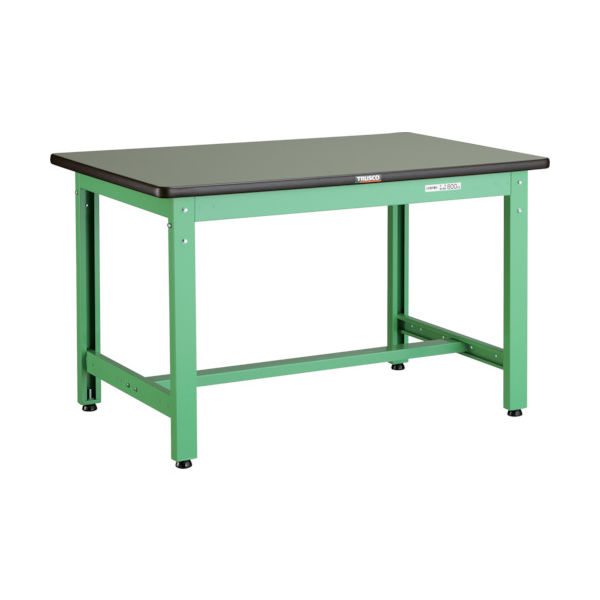 TRUSCO 中荷重作業台(800kg)GW型 900X750XH740 基本タイプ ヤンググリーン色 GWR-0975 YG 1台（直送品）