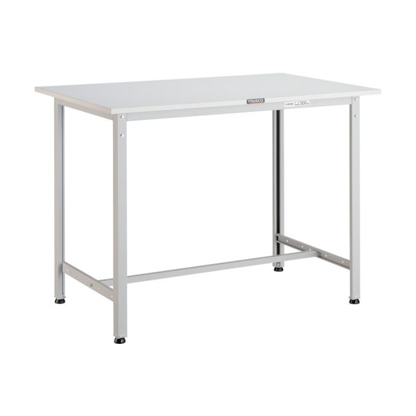 TRUSCO 軽荷重立作業台(300kg)HAE型 900X600XH900 基本タイプ ホワイト色 HAE-0960 W 1台（直送品）