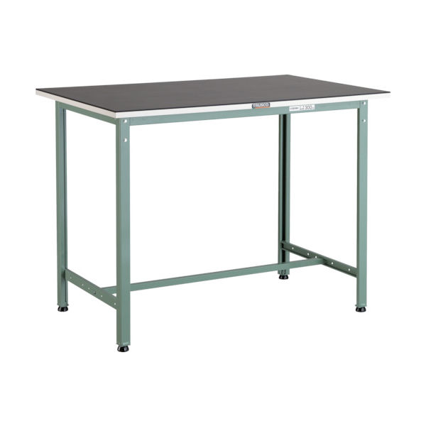 TRUSCO 軽荷重立作業台(300kg)HAE型 900X750XH905 ゴムマット張り グリーン色 HAE-0975G5 1台（直送品）