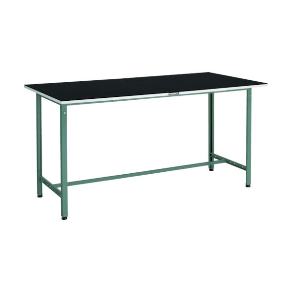 TRUSCO 軽荷重立作業台(300kg)HAE型 1500X600XH905 ゴムマット張り グリーン色 HAE-1560G5 1台（直送品）