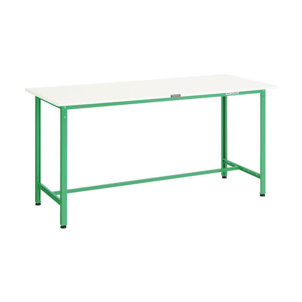 TRUSCO 軽荷重立作業台(300kg)HAE型 1800X750XH900 基本タイプ ヤンググリーン色 HAE-1800 YG 1台（直送品）