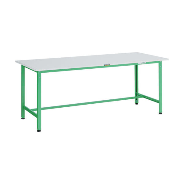 TRUSCO 軽荷重作業台(300kg)AE型 1800X600XH740 基本タイプ ヤンググリーン色 RAE-1860 YG 1台（直送品）