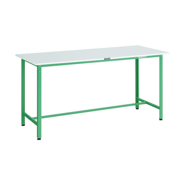 TRUSCO 軽荷重立作業台(300kg)HAE型 1800X600XH900 基本タイプ ヤンググリーン色 HRAE-1860 YG 1台（直送品）