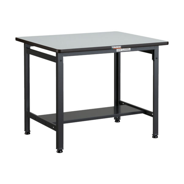 TRUSCO 軽荷重作業台(400kg)LEW型 900X750XH740 基本タイプ ダークグレー色 LEWP-0975 1台（直送品）