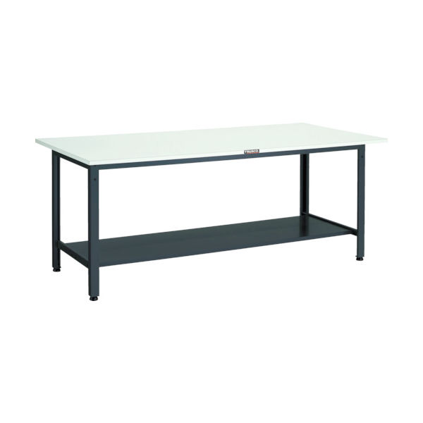 TRUSCO 軽荷重作業台(400kg)LEW型 1800X750XH740 下棚2枚付 ダークグレー色 LEWP-1800LT2 1台（直送品）