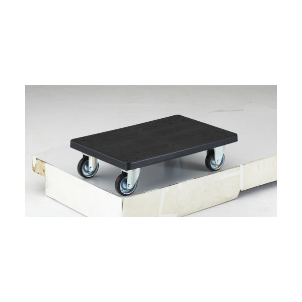 トラスコ中山 TRUSCO 導電性グランカート(樹脂) 平台車 800×535 均等荷重300kg TP-D815 1台 489-3387（直送品）