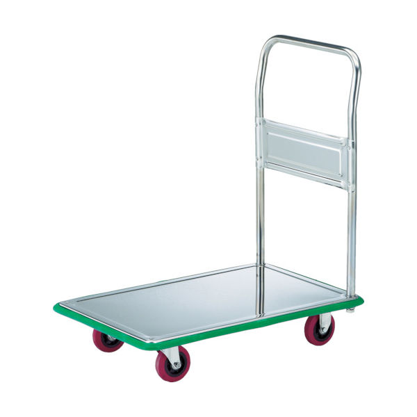 トラスコ中山 TRUSCO オールSUS製運搬車 固定式 740X480 省音ウレタン車 SUS-108NU 1台 485-4748（直送品）