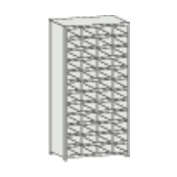 トラスコ中山 TRUSCO スチール製区分棚 KB型 コボレ止め付 W875×D250×H1800 4列12段 KB-4120 1台(1個)（直送品）