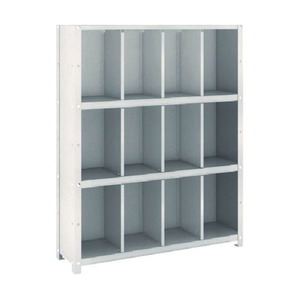 トラスコ中山 TRUSCO スチール製区分棚 KC型 コボレ止めなし 889X264XH1102 4列3段 KC-4031 1台(1個)（直送品）