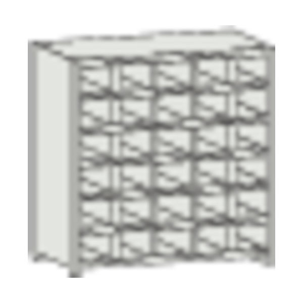 トラスコ中山 TRUSCO スチール製区分棚 KA型 コボレ止め付 889X214XH927 5列6段 KA-5063 1台(1個)（直送品）