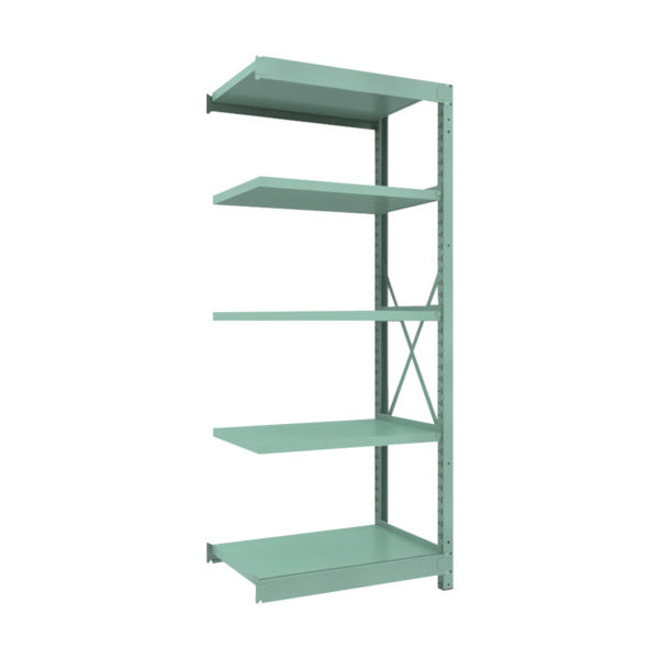 トラスコ中山 TRUSCO R3型中量棚 900X600XH2100 5段 連結 R3-7365B 1台(1個) 504-7889（直送品）