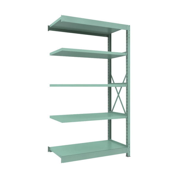 トラスコ中山 TRUSCO R3型中量棚 1200X600XH2100 5段 連結 R3-7465B 1台(1個) 504-7897（直送品）