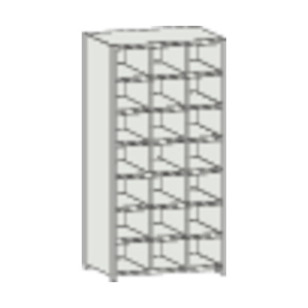 トラスコ中山 TRUSCO スチール製区分棚 KB型 コボレ止め付 889X264XH1802 3列7段 KB-3070 1台(1個)（直送品）