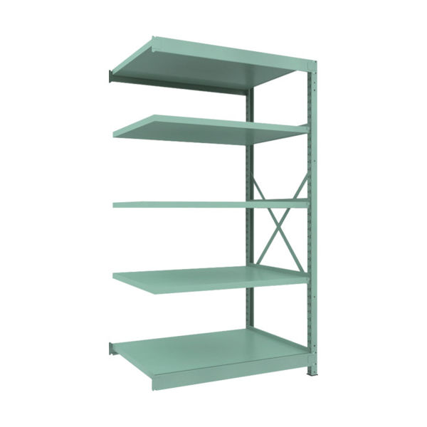 トラスコ中山 TRUSCO R3型中量棚 1200X900XH2100 5段 連結 R3-7495B 1台(1個) 504-7978（直送品）