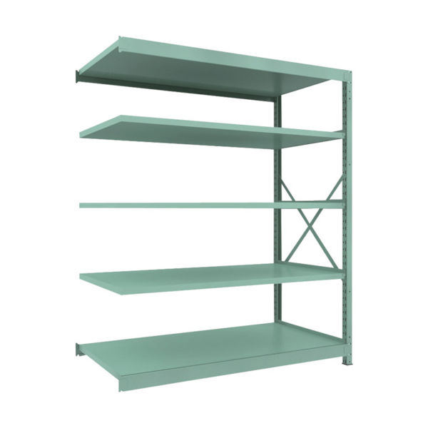 トラスコ中山 TRUSCO R3型中量棚 1800X900XH2100 5段 連結 R3-7695B 1台(1個) 504-8231（直送品）
