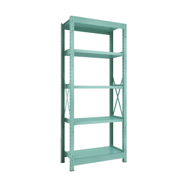 トラスコ中山 TRUSCO R3型中量棚 900X450XH2100 5段 単体 R3-7355 1台(1個) 504-7781（直送品）