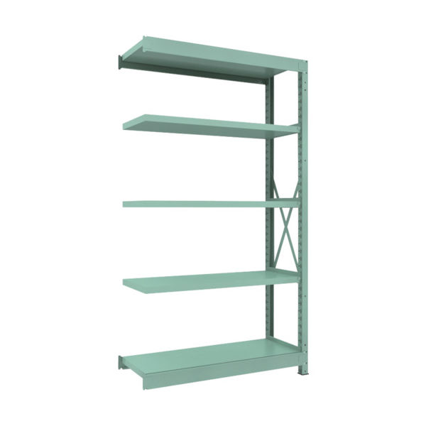 トラスコ中山 TRUSCO R3型中量棚 1200X450XH2100 5段 連結 R3-7455B 1台(1個) 504-7811（直送品）