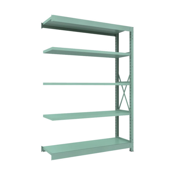 トラスコ中山 TRUSCO R3型中量棚 1500X450XH2100 5段 連結 R3-7555B 1台(1個) 504-8061（直送品）