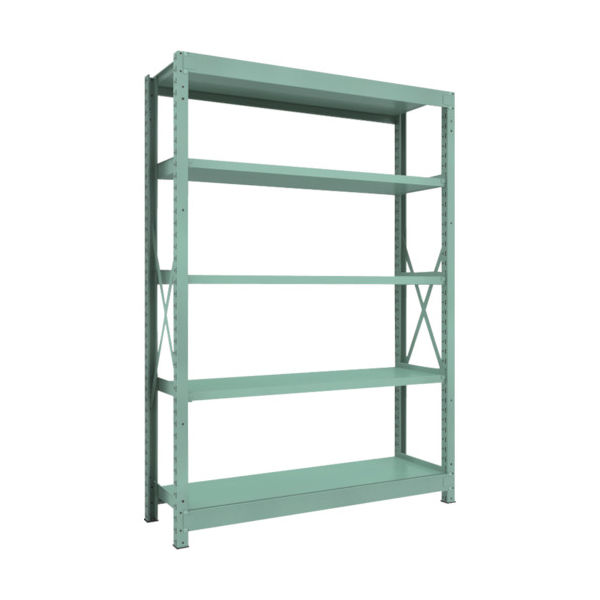 トラスコ中山 TRUSCO R3型中量棚 1500X450XH2100 5段 単体 R3-7555 1台(1個) 504-8044（直送品）