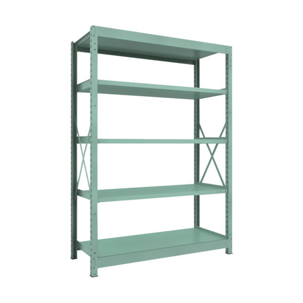 トラスコ中山 TRUSCO R3型中量棚 1500X600XH2100 5段 単体 R3-7565 1台(1個) 504-8125（直送品）