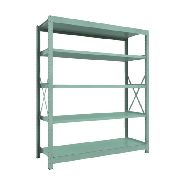 トラスコ中山 TRUSCO R3型中量棚 1800X600XH2100 5段 単体 R3-7665 1台(1個) 504-8133（直送品）