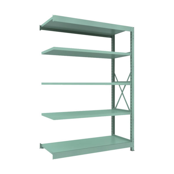 トラスコ中山 TRUSCO R3型中量棚 1500X600XH2100 5段 連結 R3-7565B 1台(1個) 504-8141（直送品）
