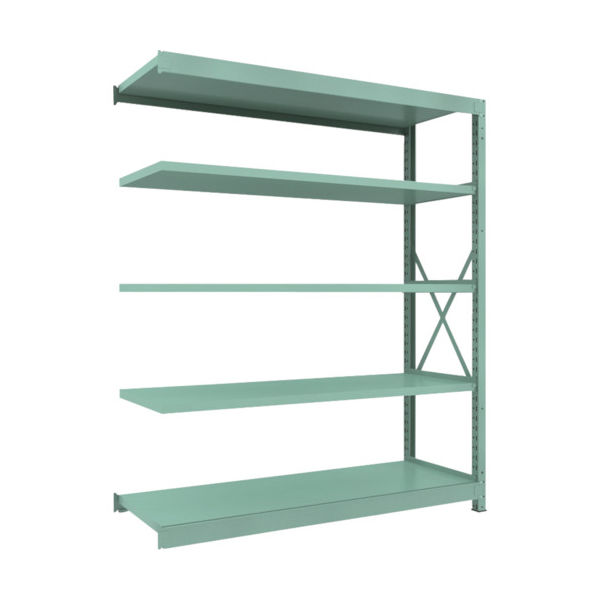 トラスコ中山 TRUSCO R3型中量棚 1800X600XH2100 5段 連結 R3-7665B 1台(1個) 504-8150（直送品）