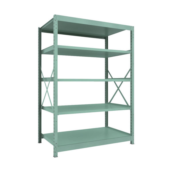 トラスコ中山 TRUSCO R3型中量棚 1500X900XH2100 5段 単体 R3-7595 1台(1個) 504-8206（直送品）
